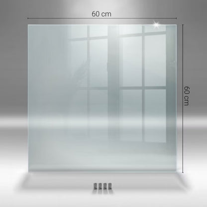 Stænkplade Glas 60x60 cm Transparent