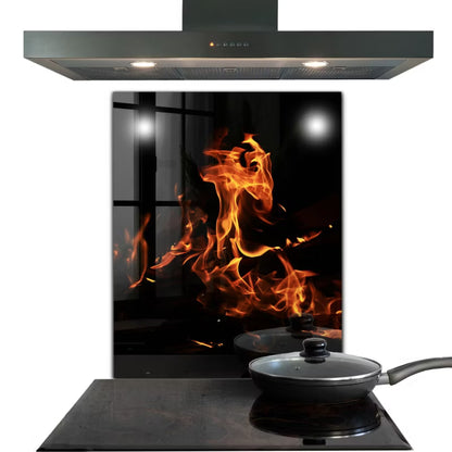 Stænkplade Glas 60x80 cm Flammer