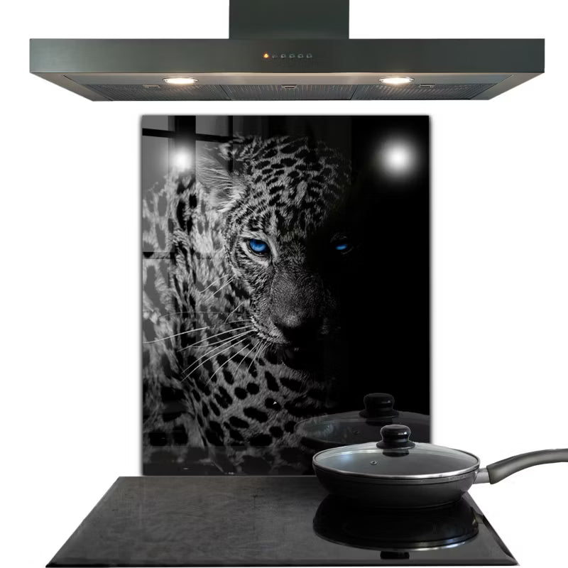 Stænkplade Glas 60x80 cm Mørk Panter