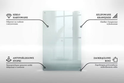 Stænkplade Glas 80x52 cm Transparent