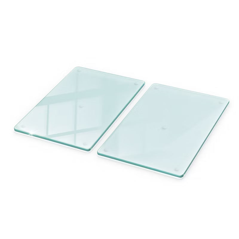 Stænkskærm Glas 30x52 cm Klar 2 Stk