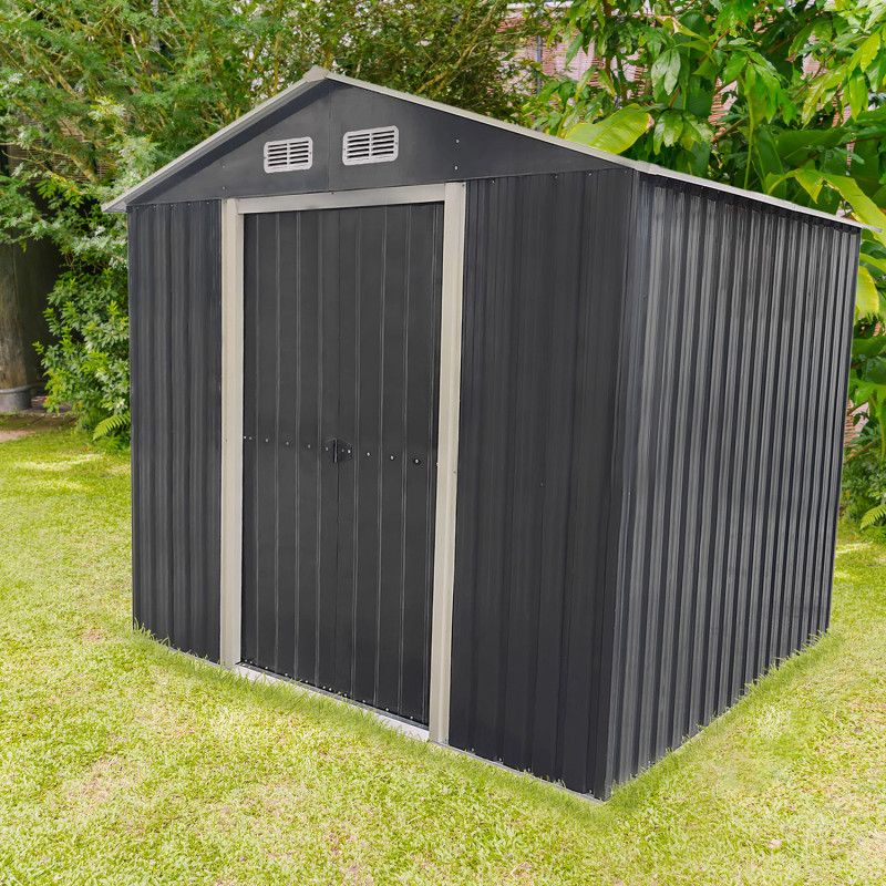 Stålredskabsskur 4iQ 195x237x208 cm, 1 stk.