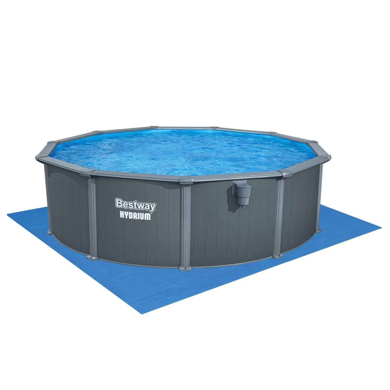 Stålvægspool Hydrium 488x132 cm Grå 561CU