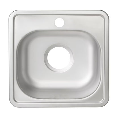 Stålvask Petrina 1-Kammer 40x40 cm Rustfrit Stål