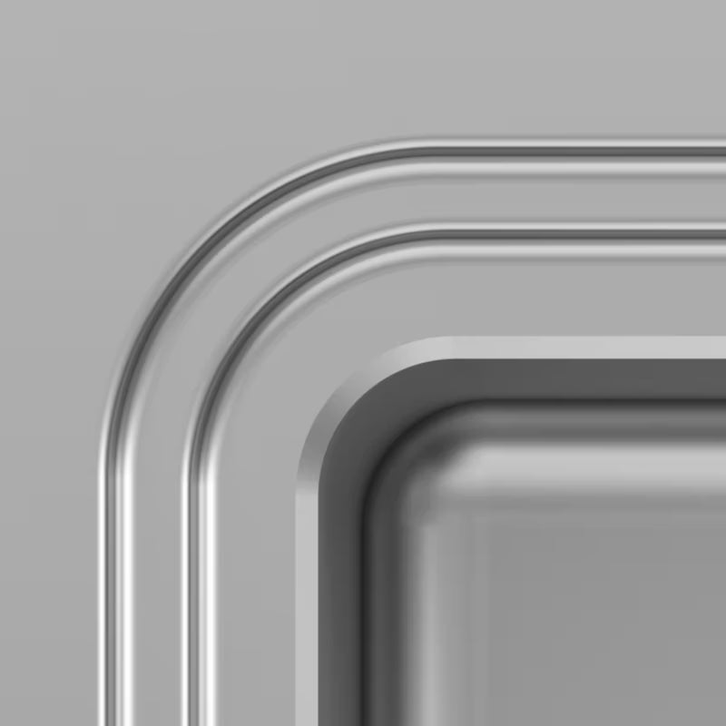 Stålvask Romesco 56x51 cm 1-Kammer Nedfældning