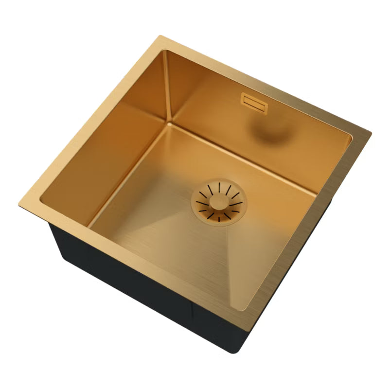 Stålvask Silvo44 44x44 cm Guld
