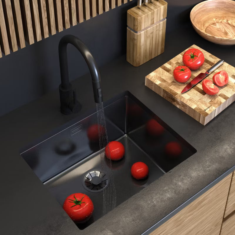 Stålvask SILVO54 54x44 cm 1-Kammer Sort