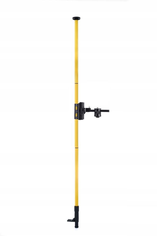 DEKO teleskopisk spændestativ 420 cm med modulær adapter til skråninger, 1 sæt