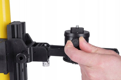 DEKO teleskopisk spændestativ 420 cm med modulær adapter til skråninger, 1 sæt
