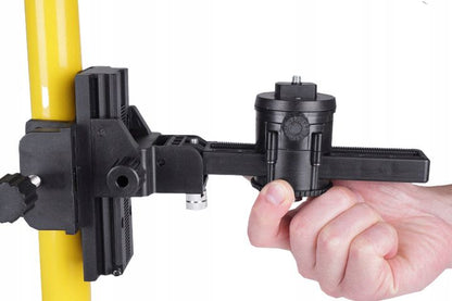 DEKO teleskopisk spændestativ 420 cm med modulær adapter til skråninger, 1 sæt