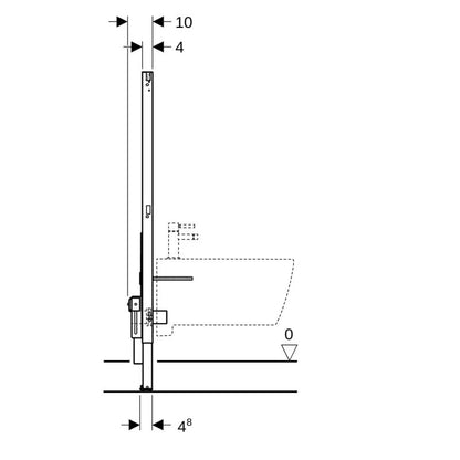 Stel til Bidet Duofix H112 1 stk.