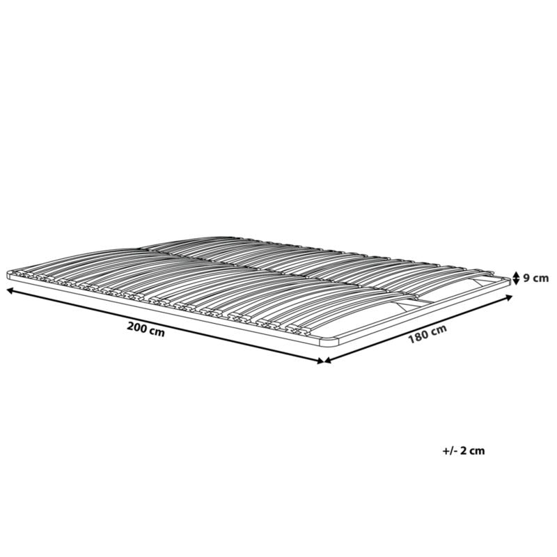 Stel til seng Combourg 180x200 cm Sort