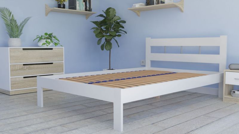 Sengerist BED 140x200 cm 36 Bøjede Birkelameller
