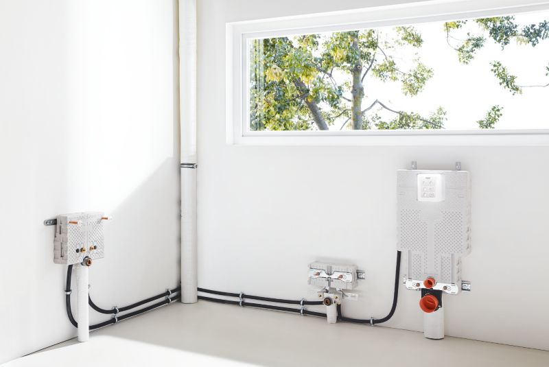 Uniset Væghængt Toiletstel med Spulecisterne 6-9L 140x1140x500 mm