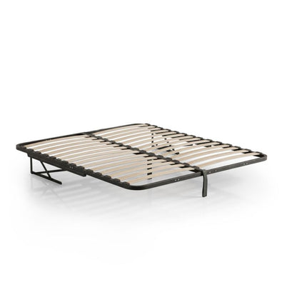 Metalramme til seng AKORD med løftemekanisme 28 lameller delt 160x200 cm Sort