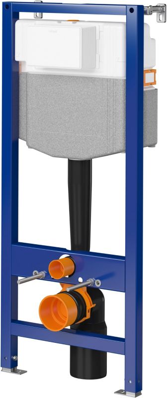Stelaz podtynkowy WC 50 cm Pneumatisk Skyl Sort 5901771094463