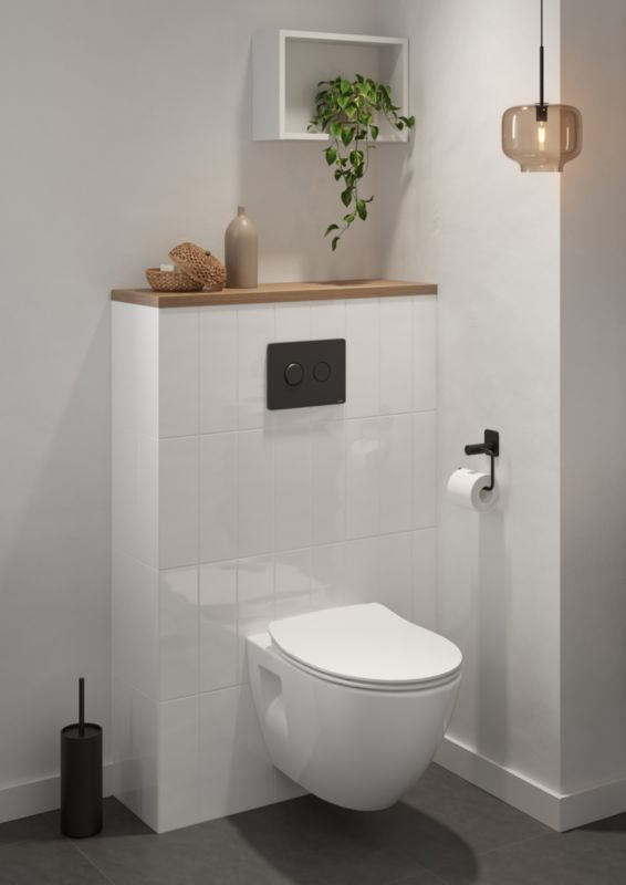 Stelaz podtynkowy WC 50 cm Pneumatisk Skyl Sort 5901771094463