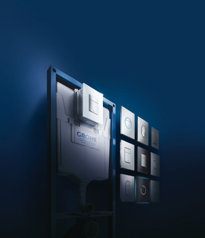 Toilet Skjult Cisterne Ramme 113 cm Hvid 4005176863943