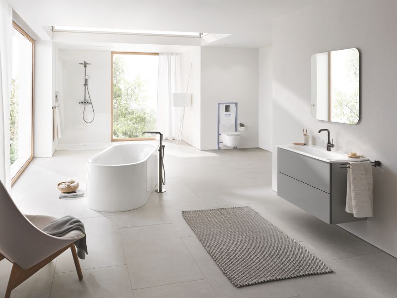 Toilet Skjult Cisterne Ramme 113 cm Hvid 4005176863943