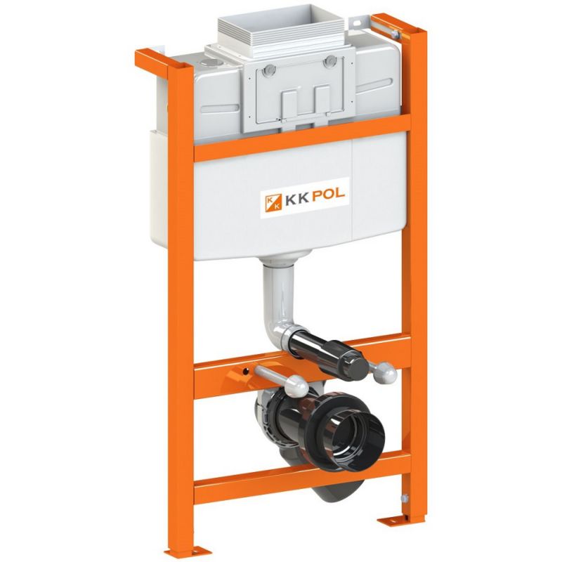 Stelaż podtynkowy WC Niski 40 cm Regulowany 112-129 cm Metalowy