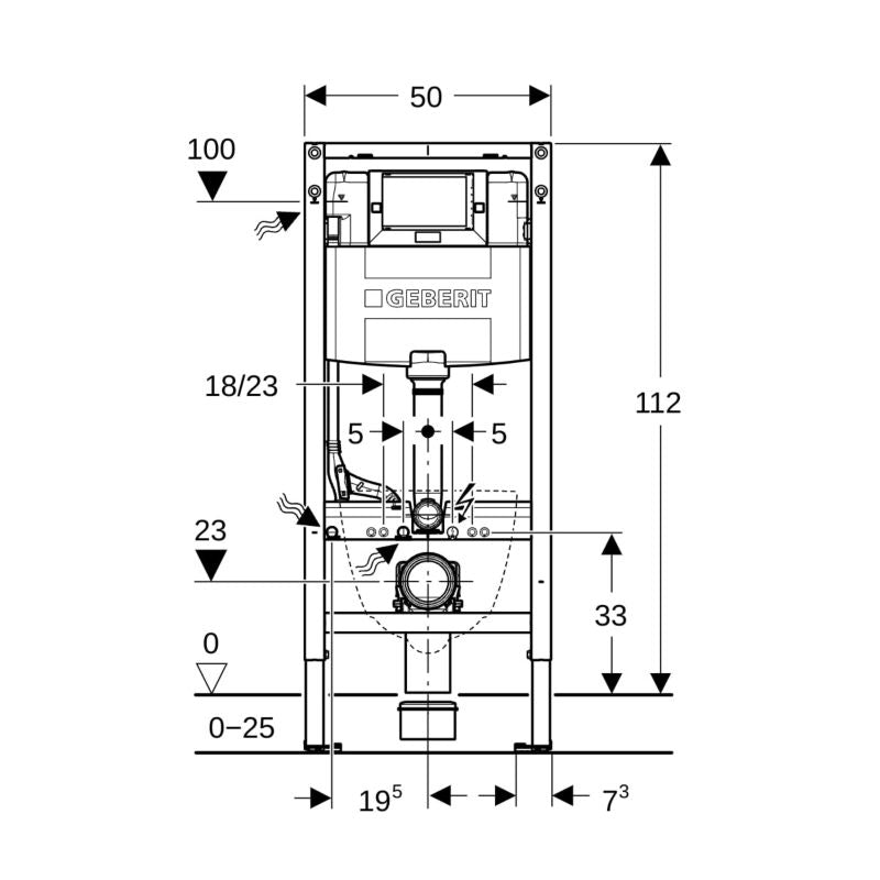 Indbygningscisterne Duofix Omega | 4064746023873