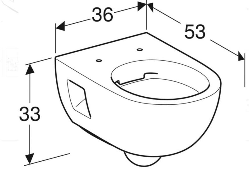 Stelaz podtynkowy WC Rimfree 112 cm Hvid med Keramisk Skal og Sæde