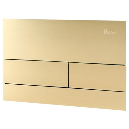 Stelaez Zestaw Podtynkowy WC 103,5x52,5x103,5 cm Zloty Szczotkowany Przycisk T 1 Szt