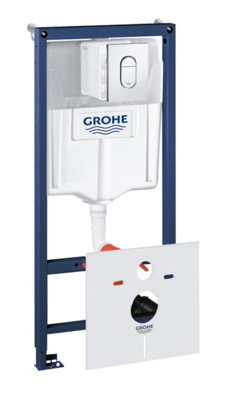 Indbygget Grohe Rapid Arena 4-i-1 ramme med krom trykknap