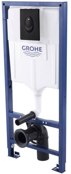 Indbygningscisterne Solido Start 111x52,5 cm Sort 4005176942761