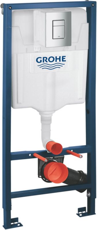 Indbygget WC-stel Grohe Rapid Solido 3-i-1 med krom trykknap