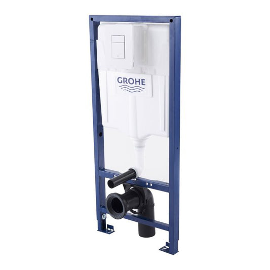 Indbygget WC-stel Grohe Solido 3-i-1 med hvid Even-knap