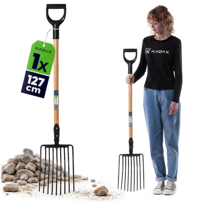 Stengreb 9 Tænder 128 cm Stål