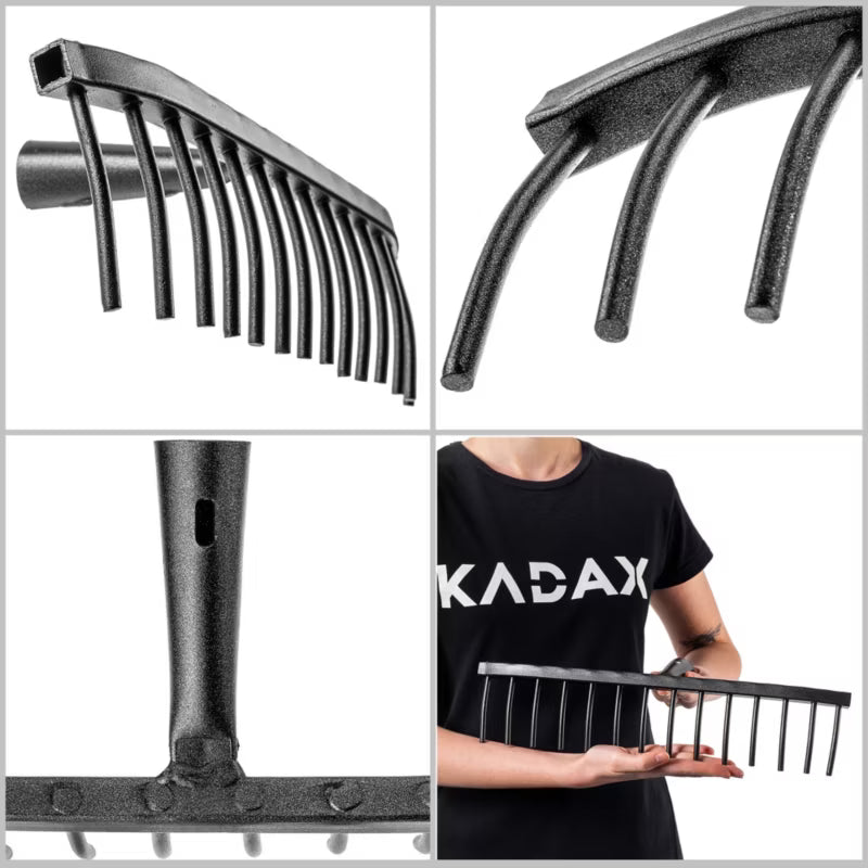 Stengrive Conde 14 Tænder 41 cm Sort