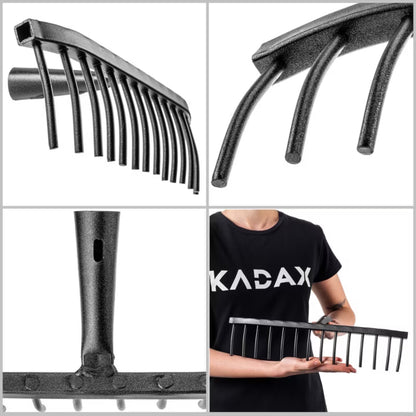 Stengrive Conde 14 Tænder 41 cm Sort