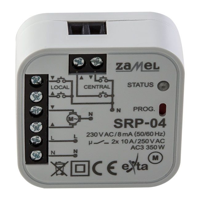 Indbygningsstyring til rullegardiner fra Zamel