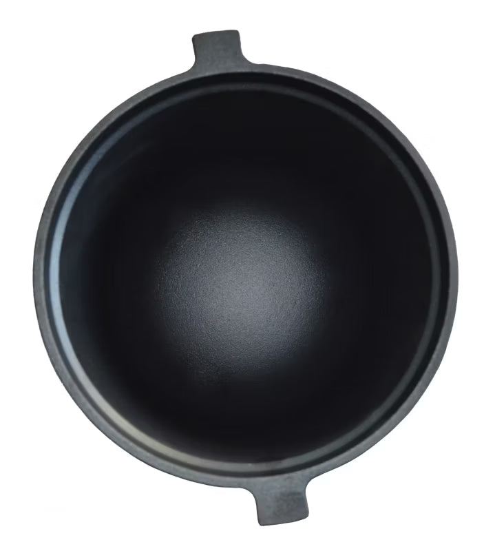 Støbejernsgryde Bålgryde 8 Liter Ø27 cm Sort