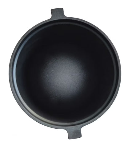 Støbejernsgryde Bålgryde 8 Liter Ø27 cm Sort