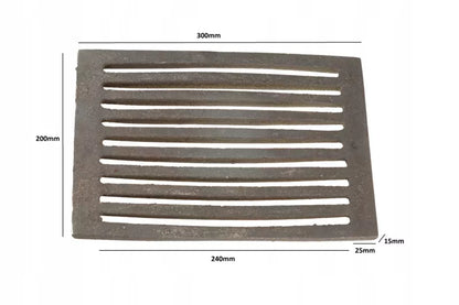 Støbejernsrist 30x20 cm