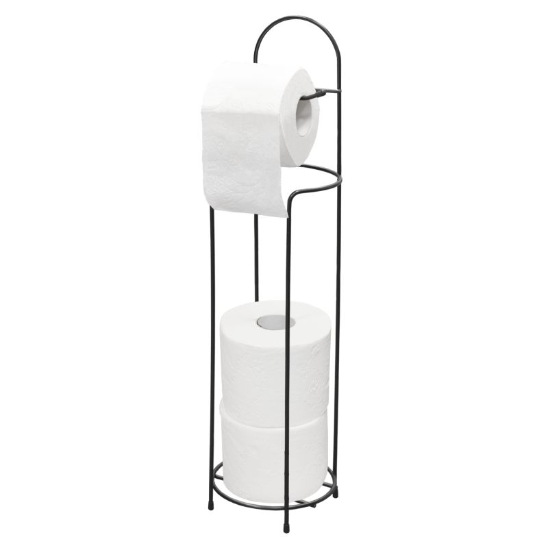 Badeværelsesstativ Model 105 Sort 19,5x19,5x7 cm