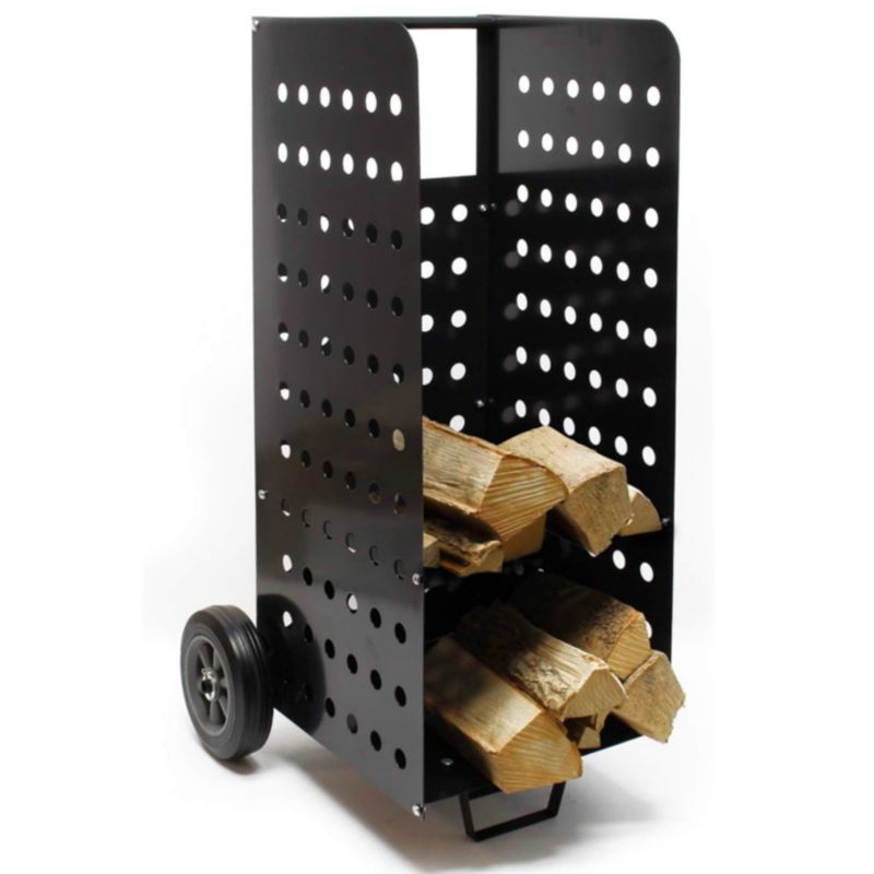 Brændereol 105 cm Sort Stål FX31045