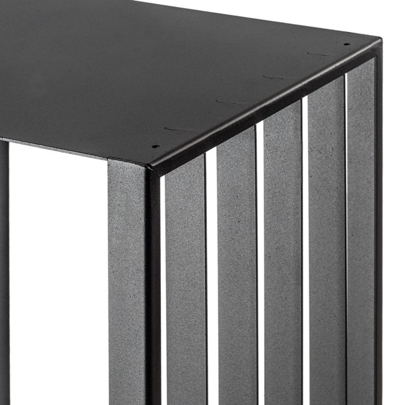 Brændereol Mantua 31 cm Sort Stål | 5906638310519