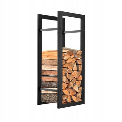 KADAX 90 cm fritstående metalstativ til brænde til pejs, 1 stk.
