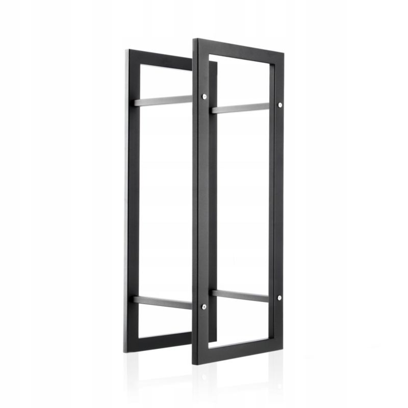Brændereol 90 cm Sort Stål K6102
