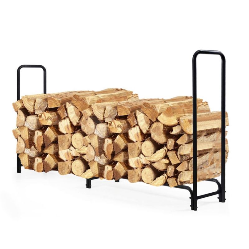Brændereol 200x116 cm Sort Stål