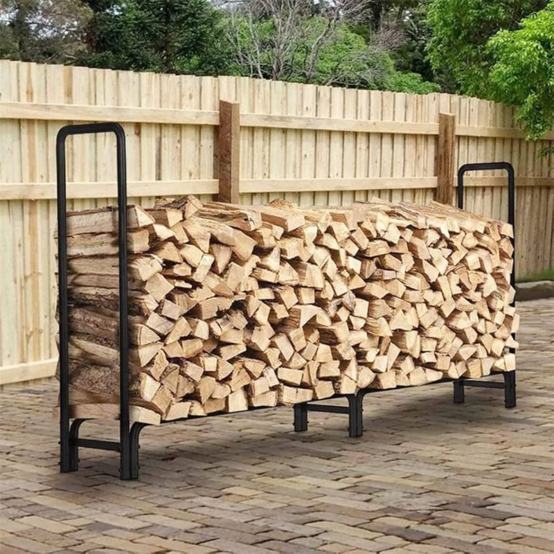 Brændereol 200x116 cm Sort Stål