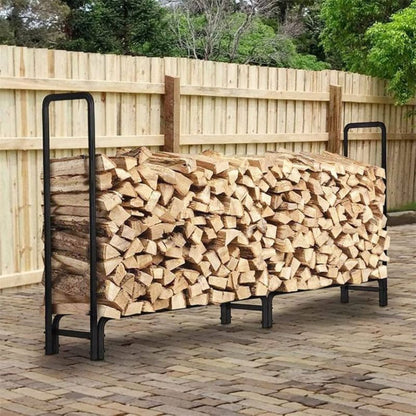 Brændereol 200x116 cm Sort Stål