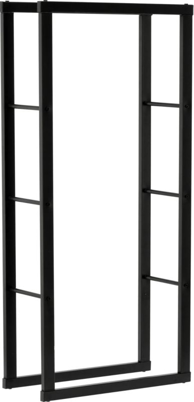 Brændereol 60x25x100 cm Sort Stål 33313