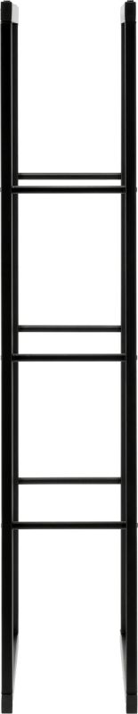 Brændereol 60x25x100 cm Sort Stål 33313