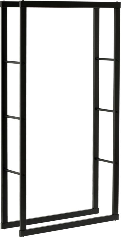 Brændereol 80x25x150 cm Sort Stål