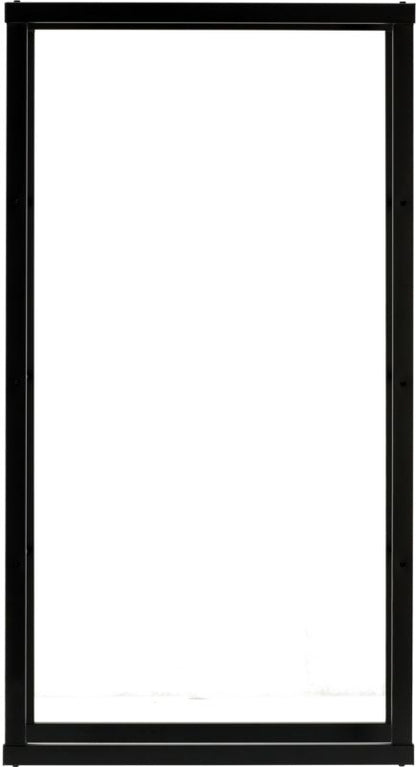 Brændereol 80x25x150 cm Sort Stål